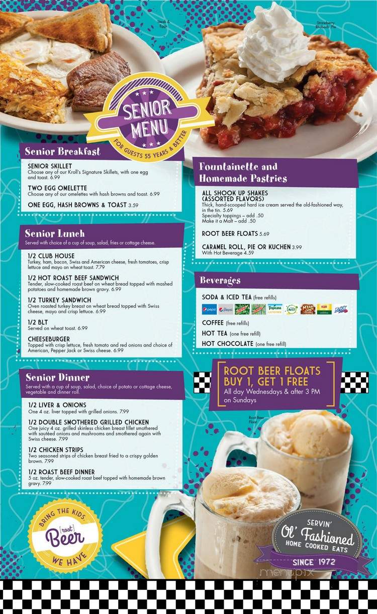 Kroll's Diner - Mandan, ND menu_pic
