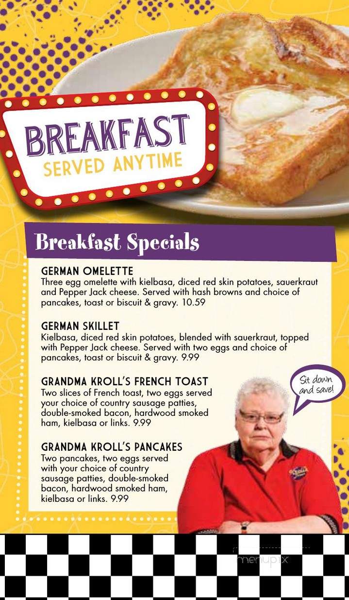 Kroll's Diner - Mandan, ND menu_pic