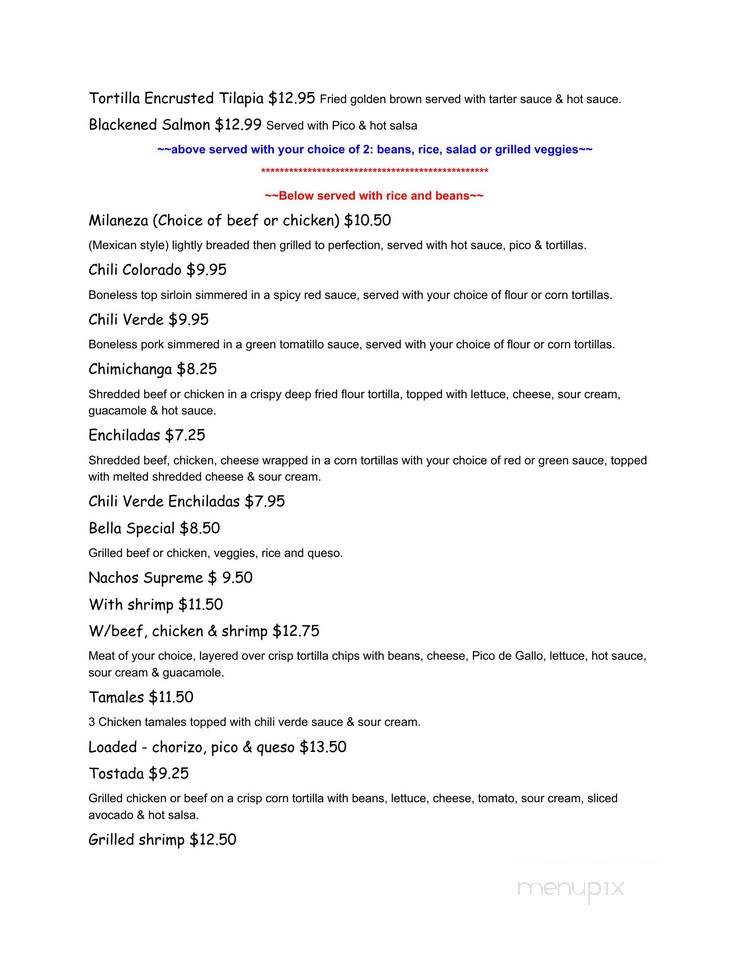 La Casita De Hoover's - Grove, OK menu_pic