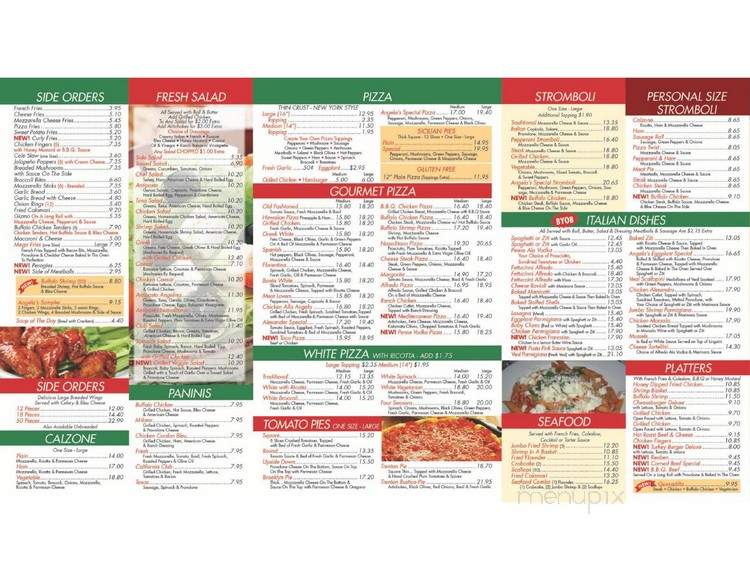 Angela's Pizzeria II - Feasterville Trevose, PA menu_pic