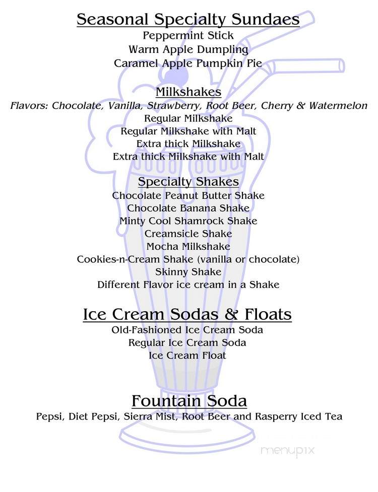Blue Ribbon Farm Dairy - Exeter, PA menu_pic