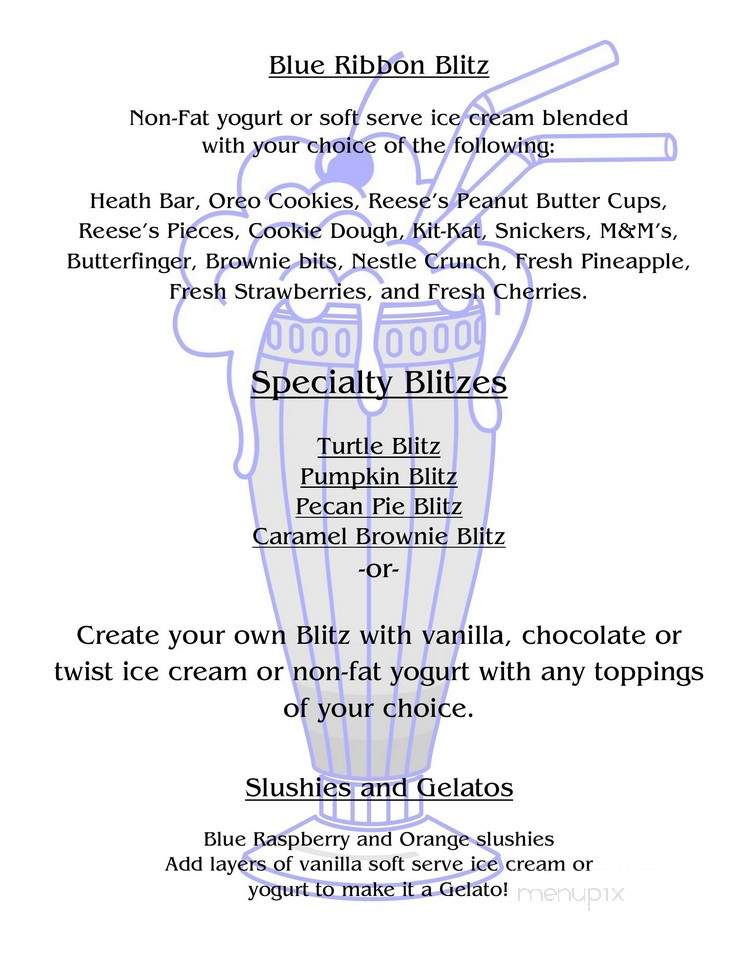 Blue Ribbon Farm Dairy - Exeter, PA menu_pic