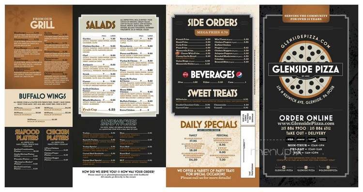 Glenside Pizza - Glenside, PA menu_pic