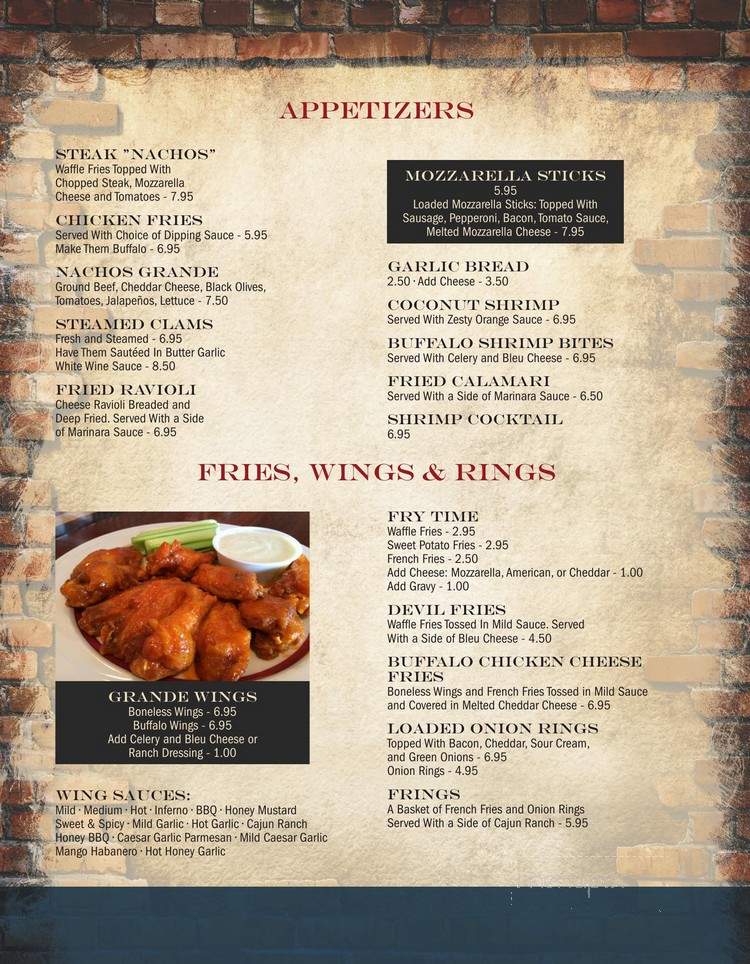 Grande Pizza & Italian - Moosic, PA menu_pic