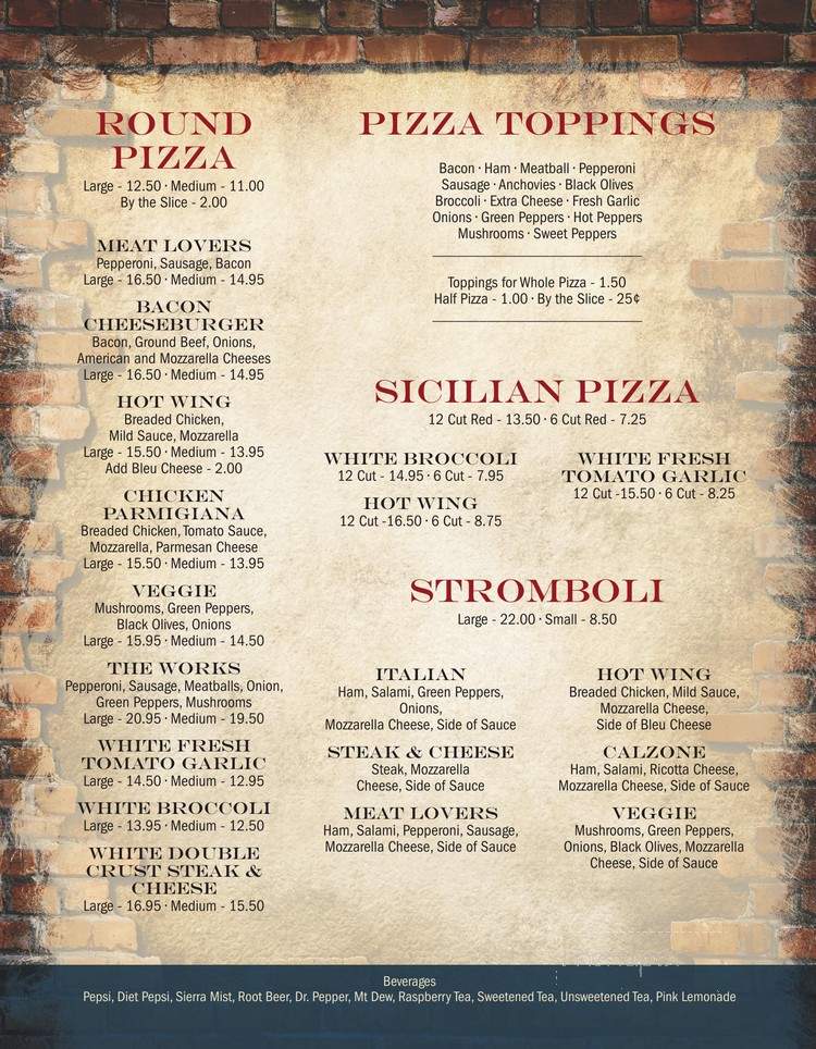 Grande Pizza & Italian - Moosic, PA menu_pic
