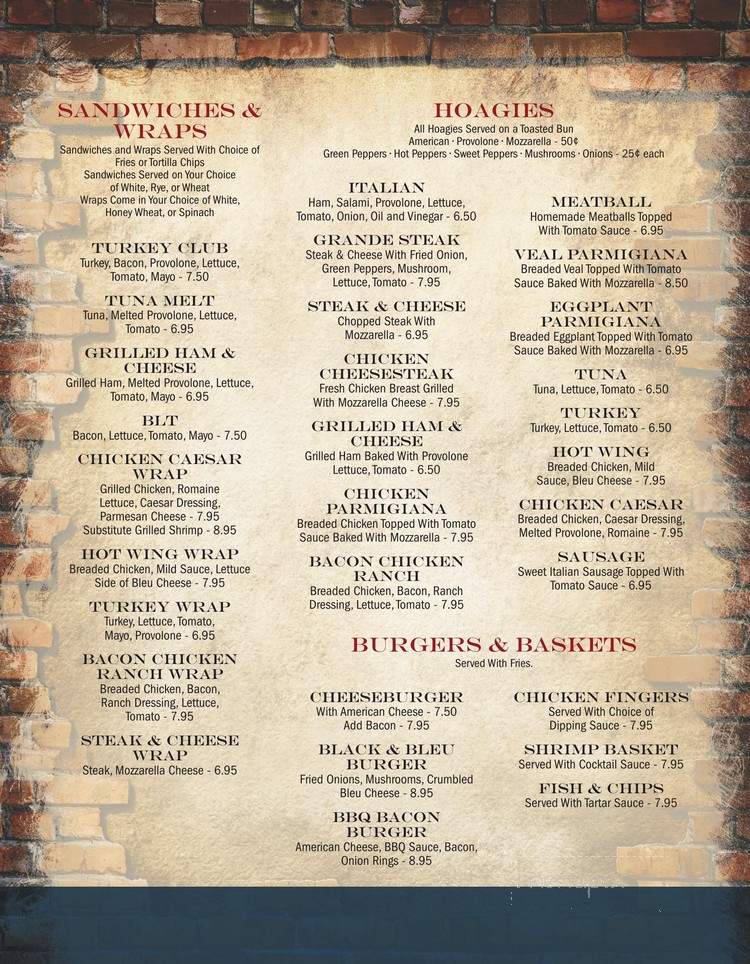 Grande Pizza & Italian - Moosic, PA menu_pic