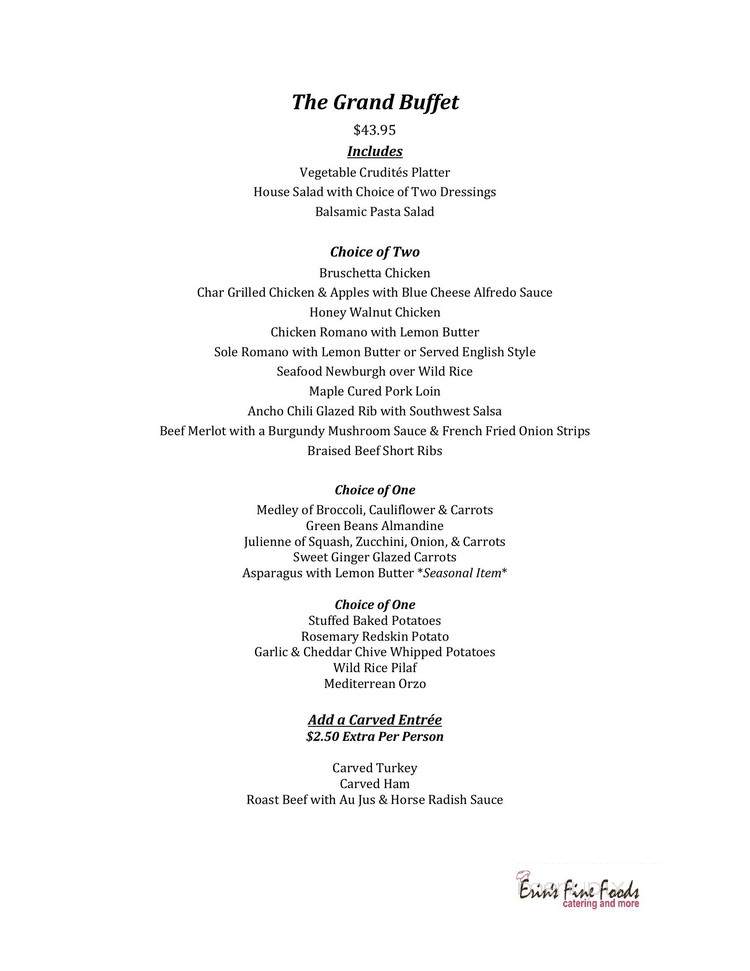 Great Hall - Pittsburgh, PA menu_pic