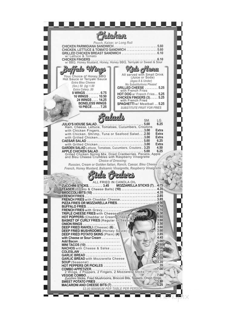 Julio's Famous Pizzeria - Fairless Hills, PA menu_pic
