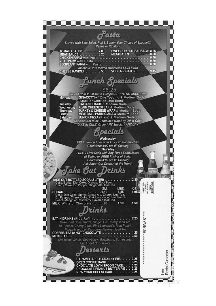 Julio's Famous Pizzeria - Fairless Hills, PA menu_pic