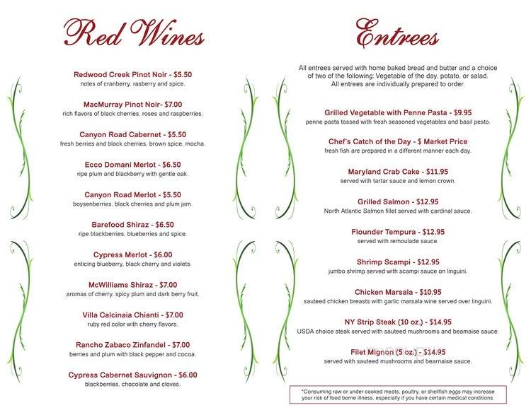 Lantern Lodge Restaurant - Myerstown, PA menu_pic