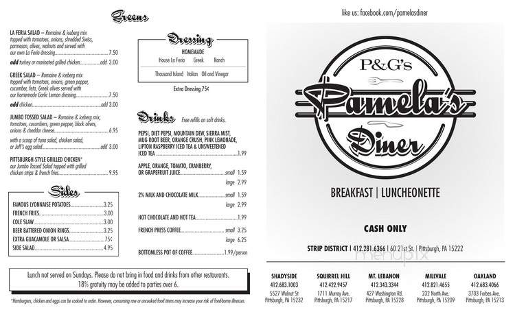 Pamela's P & G Diner - Pittsburgh, PA