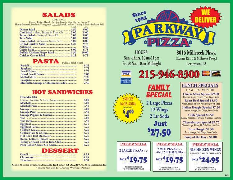Parkway Pizza - Levittown, PA