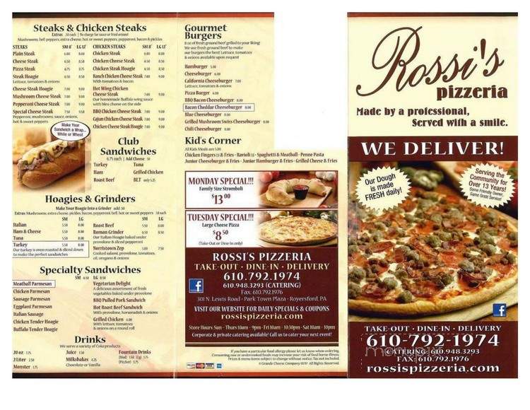Rossi's Pizza - Royersford, PA