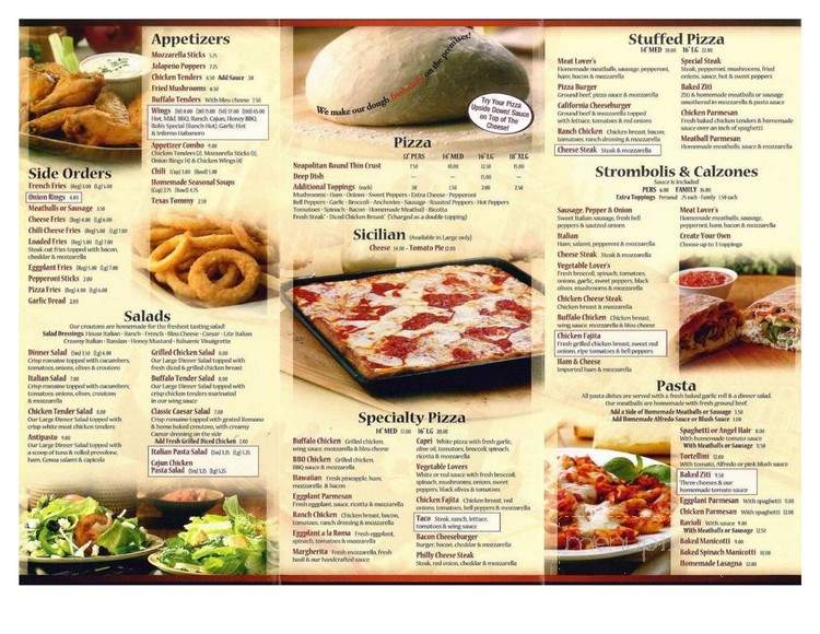 Rossi's Pizza - Royersford, PA menu_pic