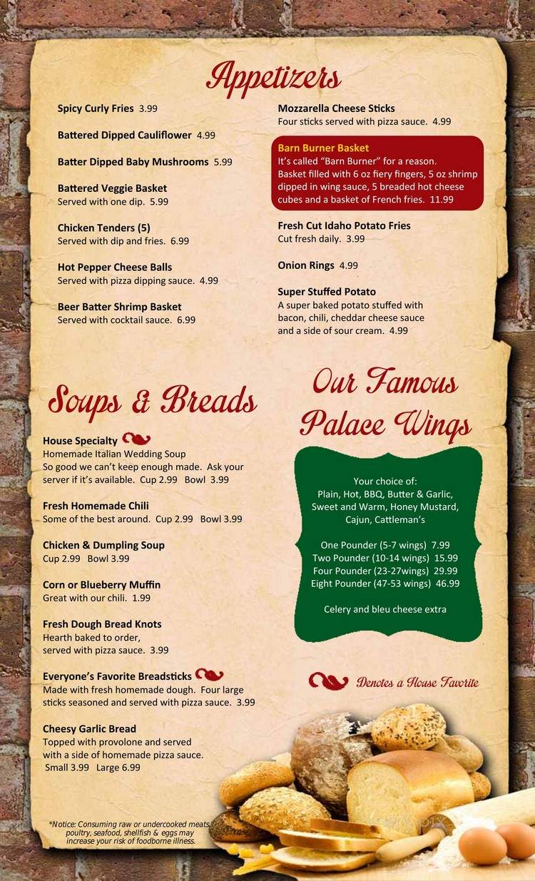 Smith's Pizza Palace Plus - Emporium, PA menu_pic