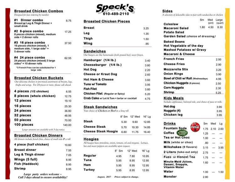 Speck's Drive-In - Collegeville, PA