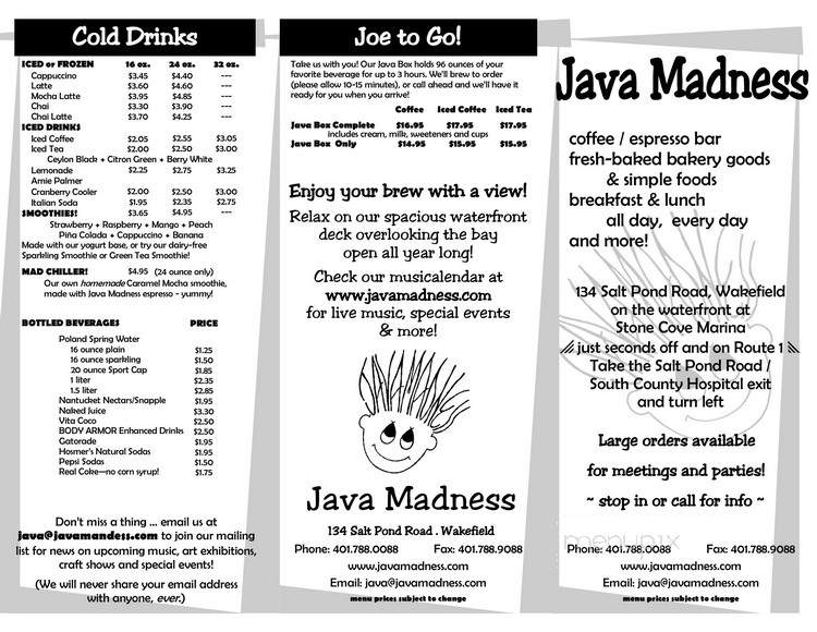Java Madness - Wakefield, RI