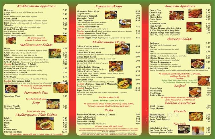 Inernational Pocket Cafe - Middletown, RI menu_pic