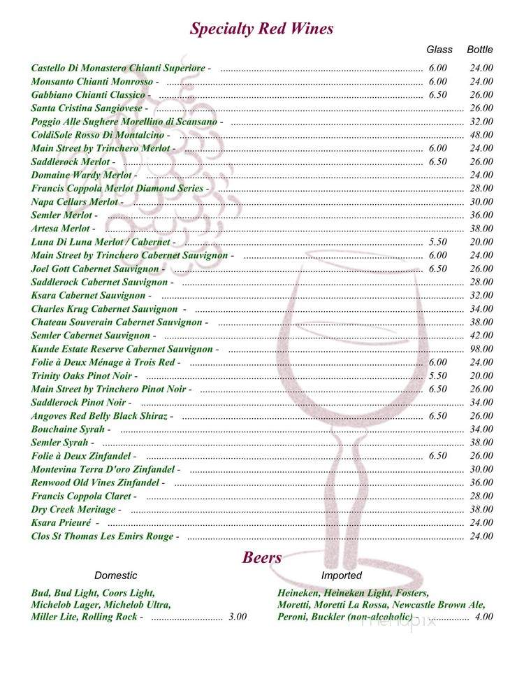 Pacino's Mediterranean Grille - Murrells Inlet, SC menu_pic