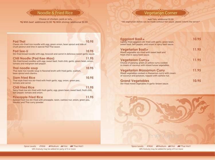 Sweet Basil Thai Cuisine - Greenville, SC menu_pic