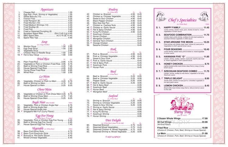 Tops China - Prosperity, SC menu_pic