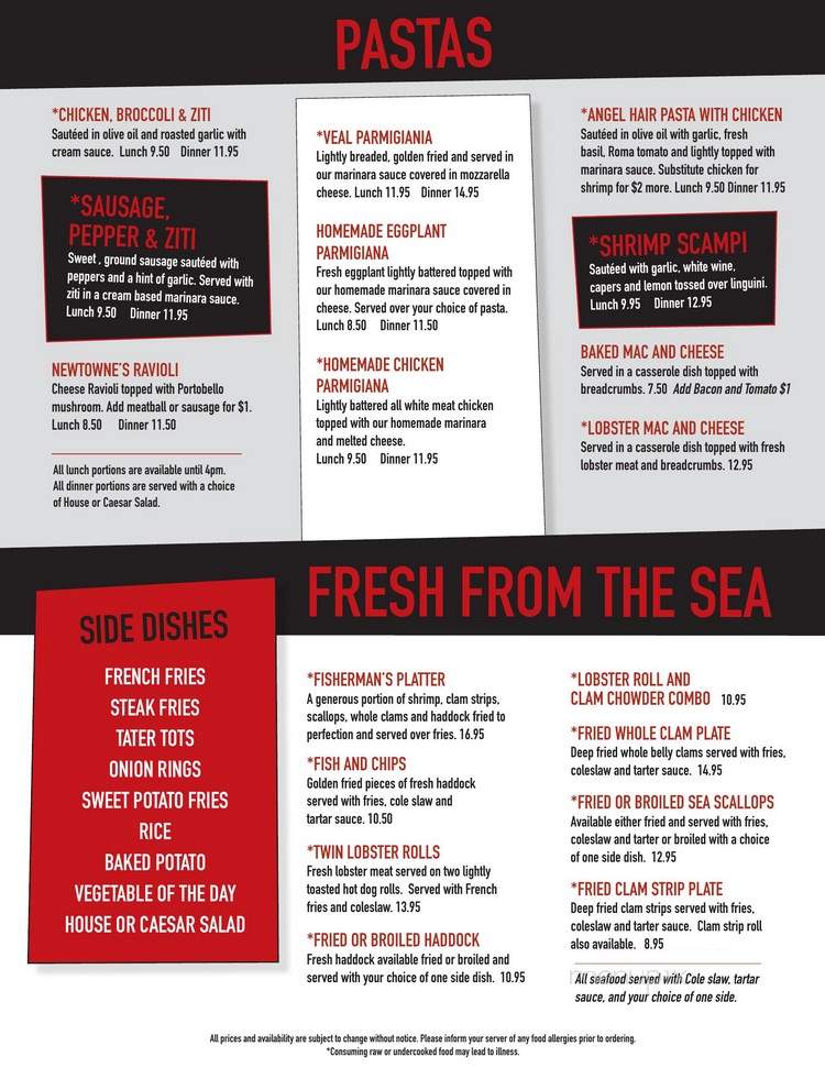 Newtowne Grille - Cambridge, MA menu_pic