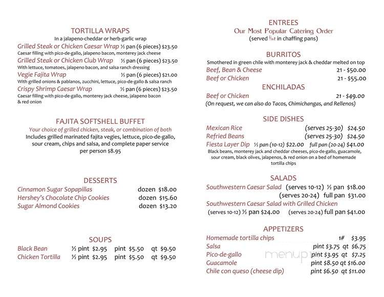 Casa Del Rey - Sioux Falls, SD menu_pic