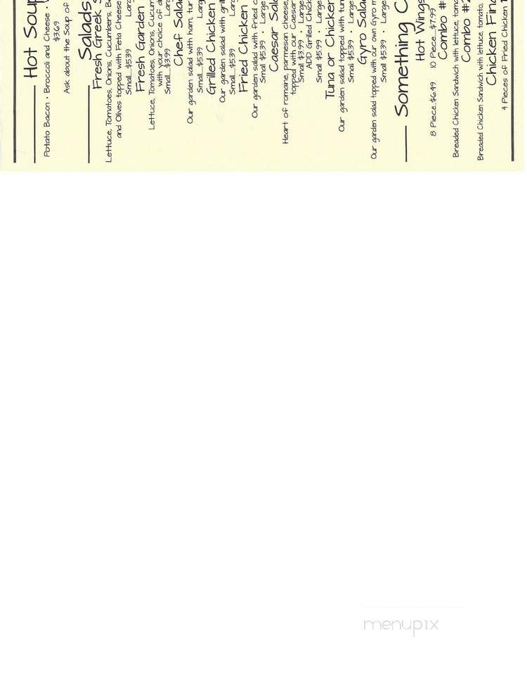 Ankar's Hoagies & Bakery - Chattanooga, TN menu_pic
