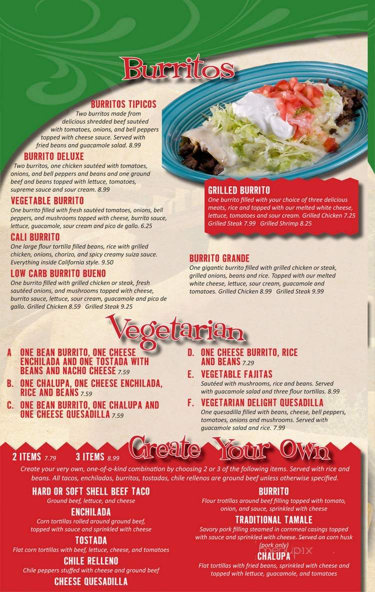 Amigo's Mexican Restaurant - Hixson, TN menu_pic