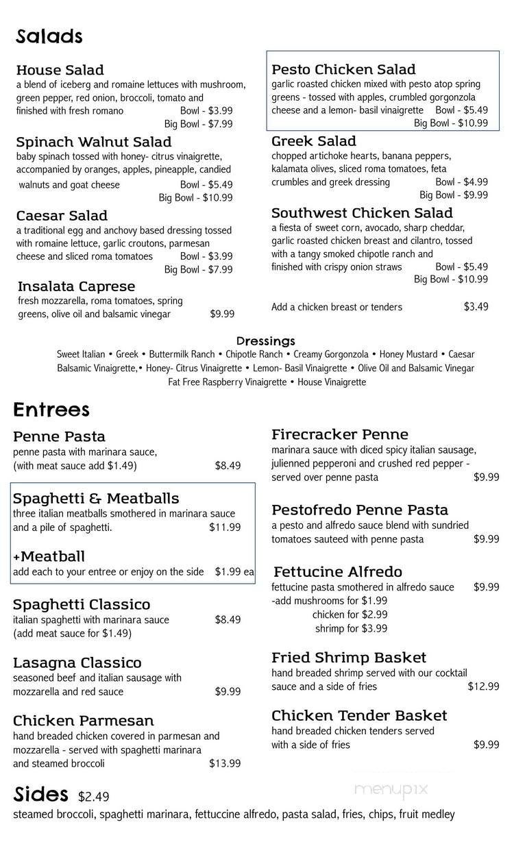 Pie In The Sky Pizza - Nashville, TN menu_pic