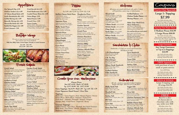 Steak Plus II - Nashville, TN menu_pic