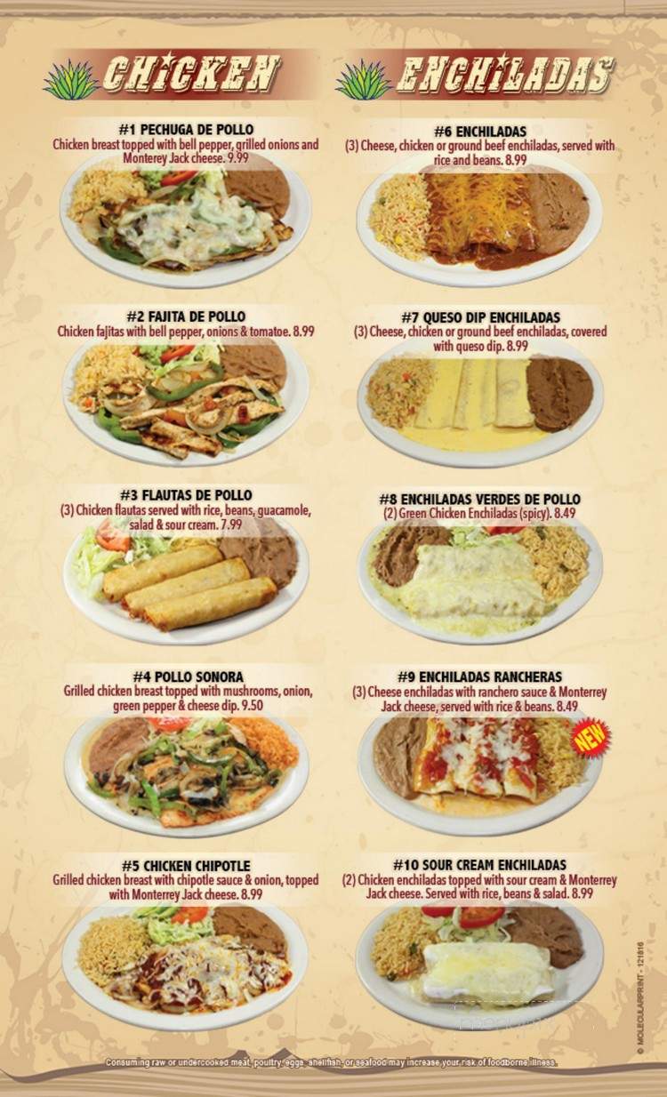 Agave Jalisco Restaurant - Three Rivers, TX menu_pic