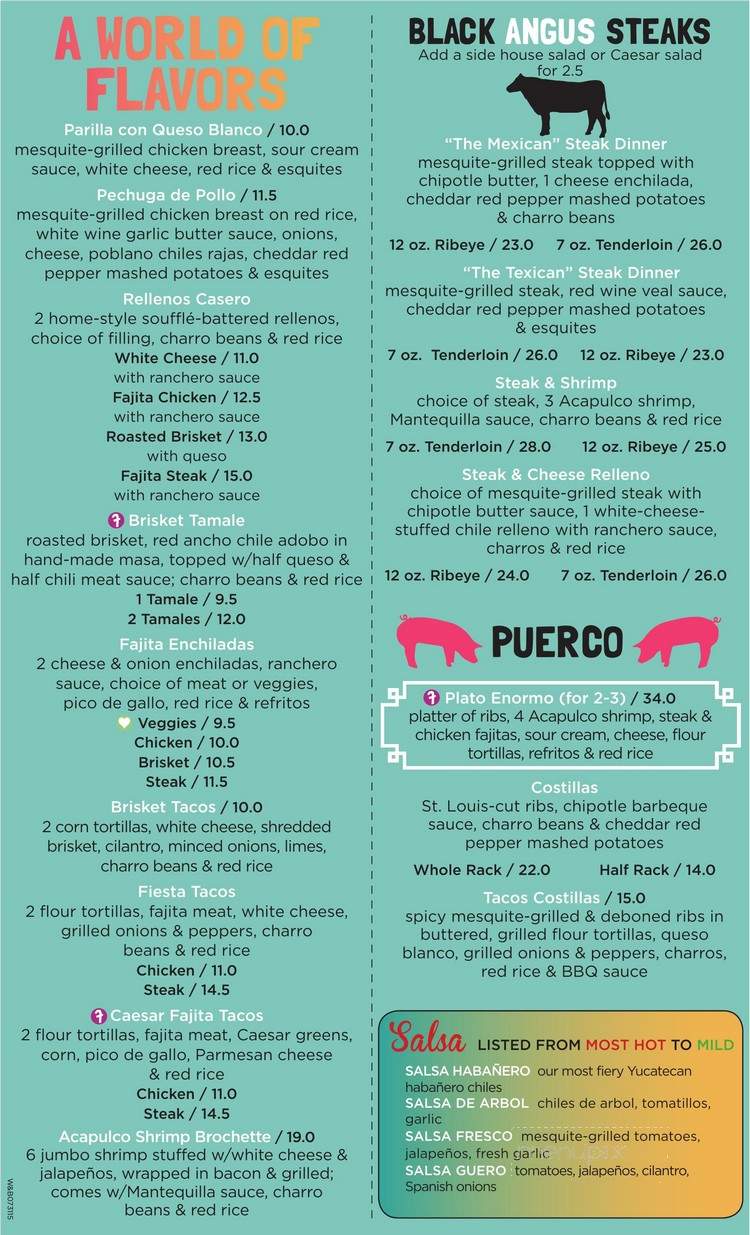 Frescos Cocina Mexicana - Burleson, TX menu_pic