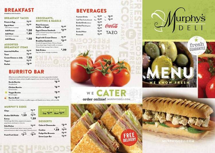 Murphy's Deli - Austin, TX menu_pic