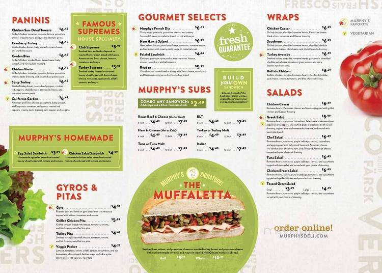 Murphy's Deli - Austin, TX menu_pic