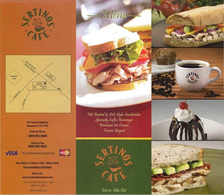Sertino's Cafe - Beaumont, TX menu_pic