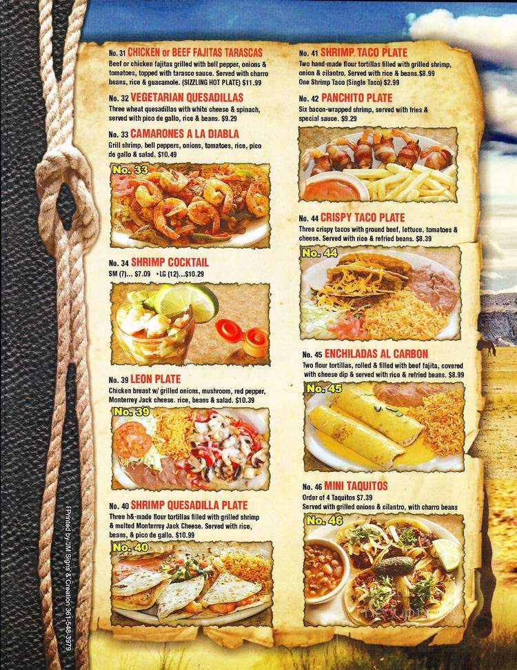 Taqueria El Potro - Corpus Christi, TX menu_pic