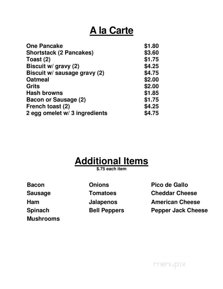 World Cup Cafe - Waco, TX menu_pic