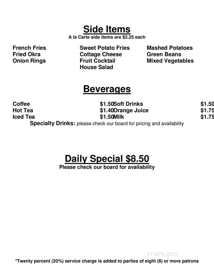 World Cup Cafe - Waco, TX menu_pic