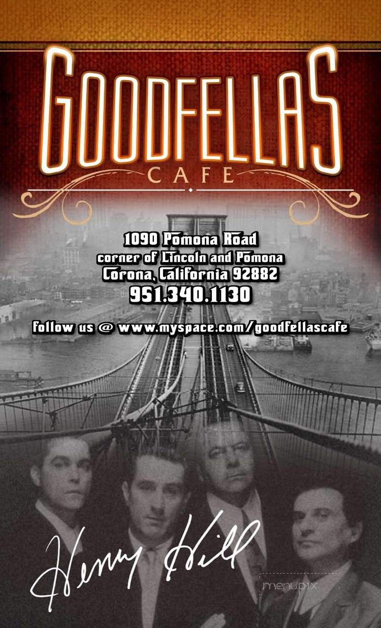 Goodfellas Cafe - Corona, CA