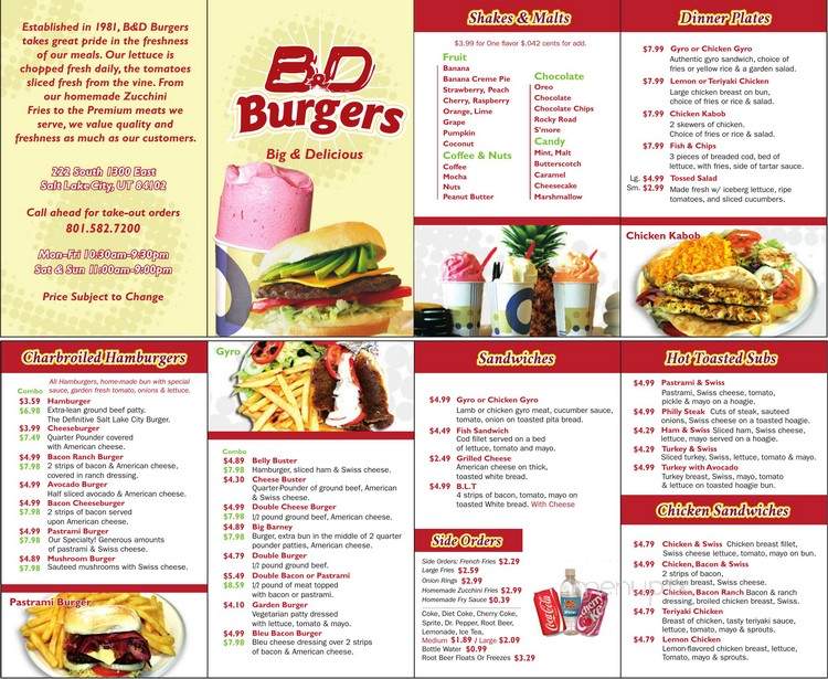 B & D Burgers - Salt Lake City, UT