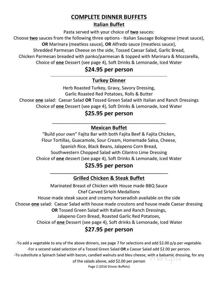 Old Mill Clubhouse Restaurant - Salt Lake City, UT menu_pic