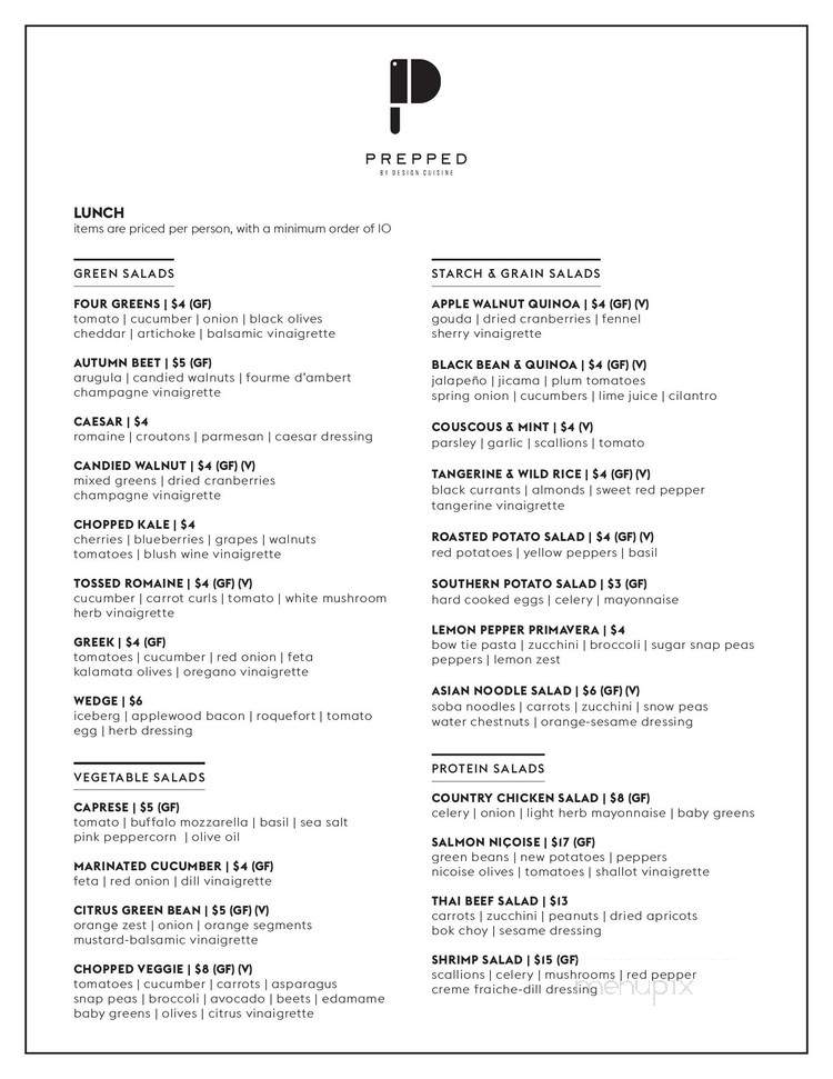 Design Cuisine - Arlington, VA menu_pic