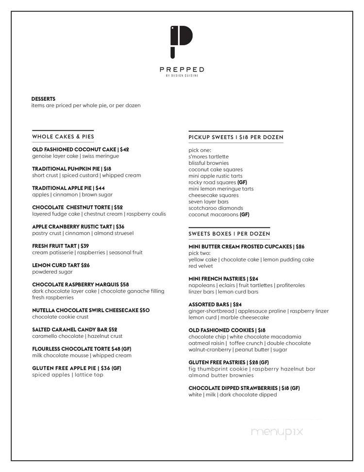 Design Cuisine - Arlington, VA menu_pic