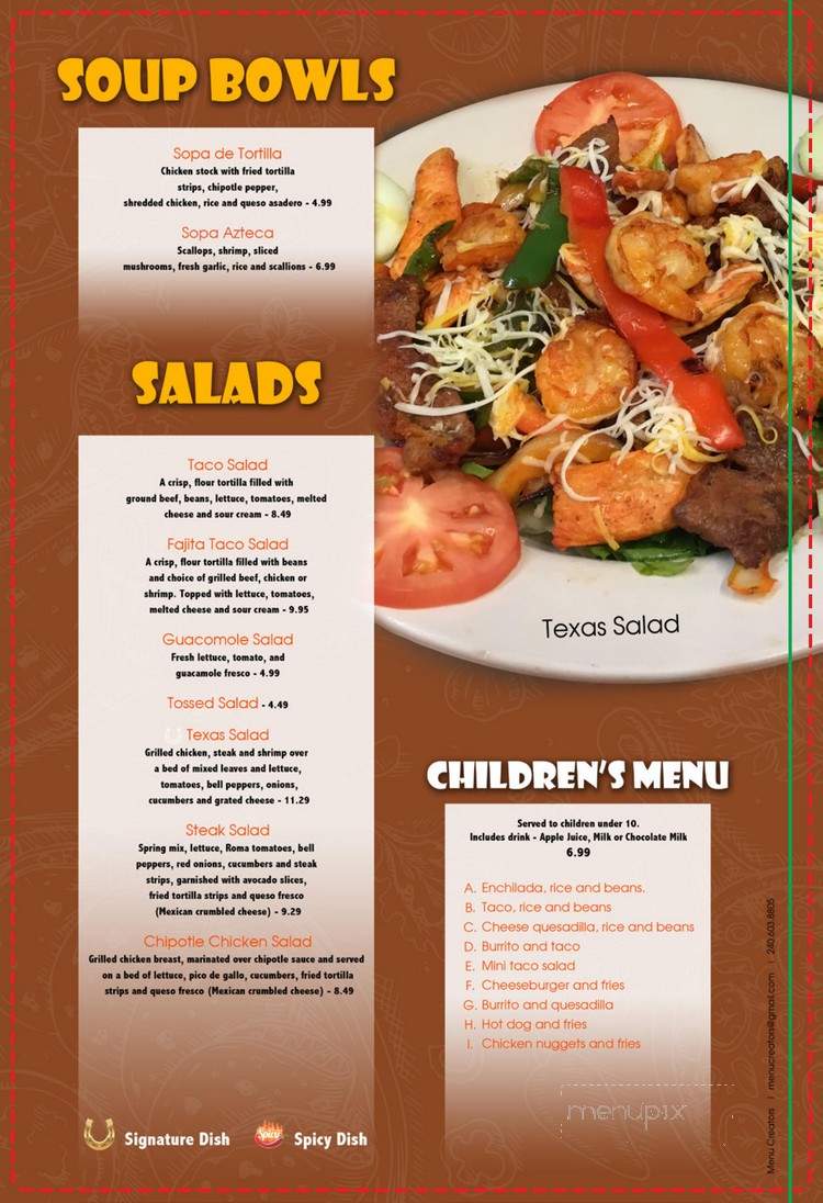 El Rancho Viejo - Brookings, OR menu_pic