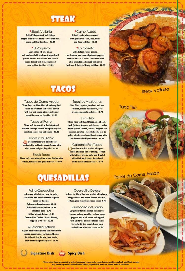 El Rancho Viejo - Brookings, OR menu_pic