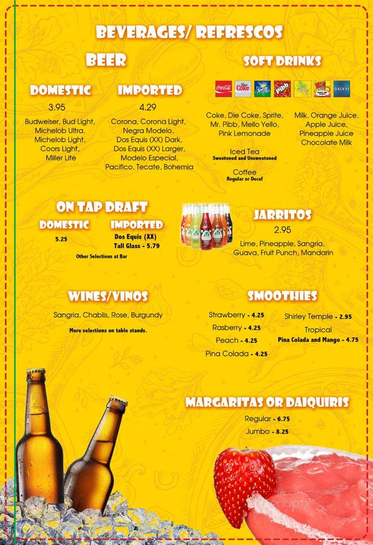 El Rancho Viejo - Brookings, OR menu_pic