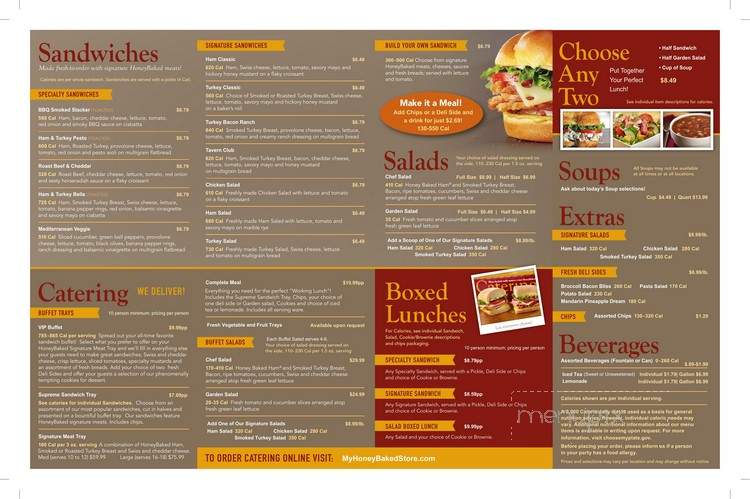 Honeybaked Ham - Fredericksburg, VA menu_pic