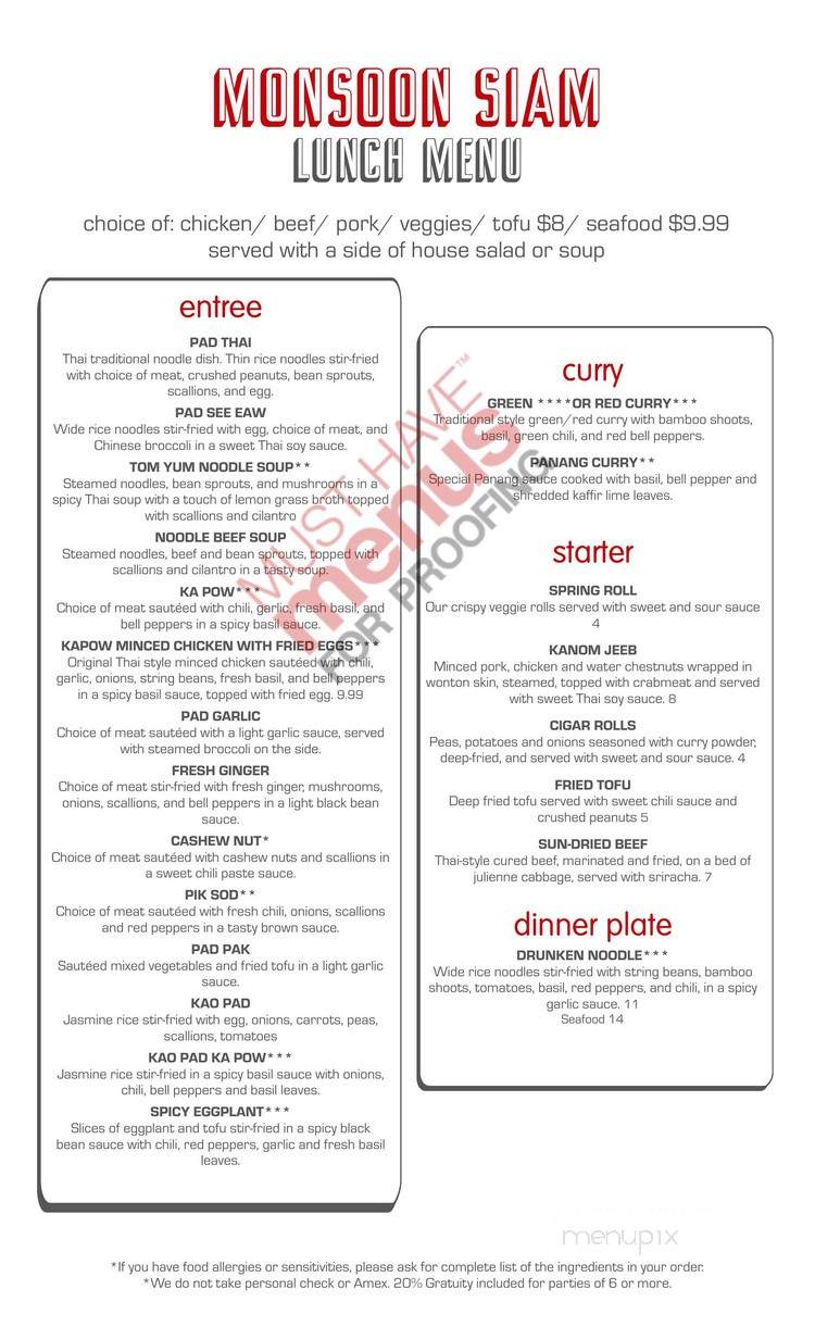 Monsoon Restaurant - Charlottesville, VA menu_pic