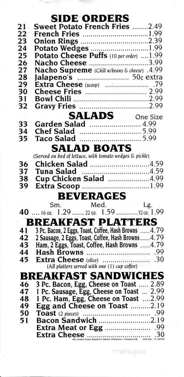 Onancock Laundry & Deli - Onancock, VA menu_pic